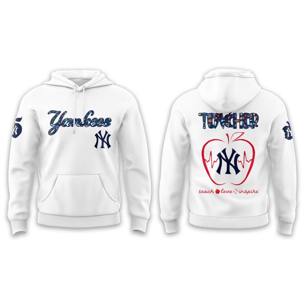 Yankees Teacher Appreciation Night 2025 Hoodie Joggers Cap 4