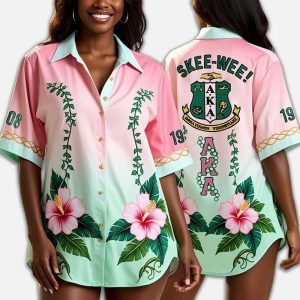 Alpha Kappa Alpha 1908 Hawaiian Shirt