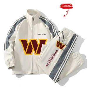 Washington Football Unisex Style Versatile Sport Set Jacket And Pants
