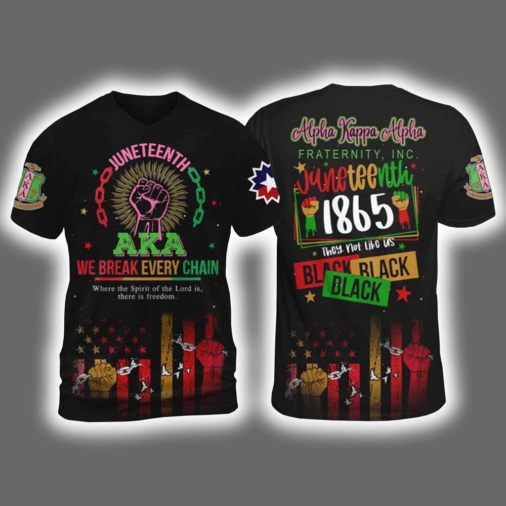 2025 Alpha Kappa Alpha Lovers Juneteenth Freedom Day Shirt 2025 Alpha Kappa Alpha Lovers Juneteenth Freedom Day Shirt