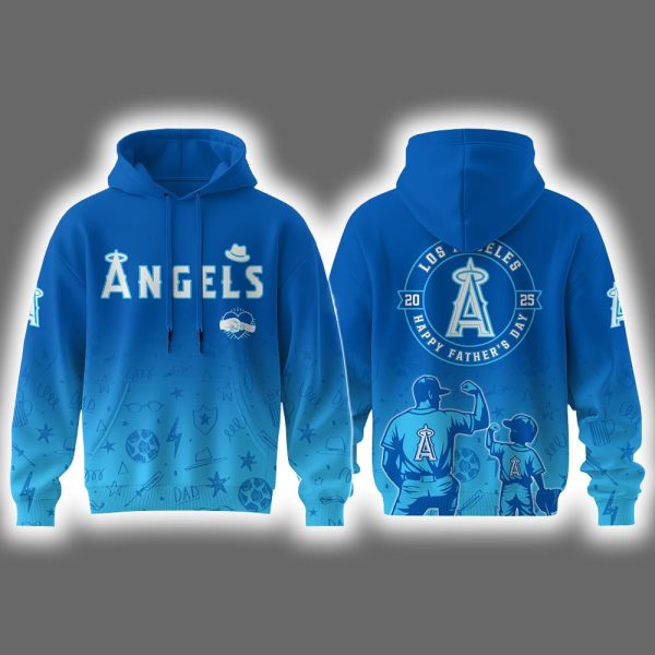 2025 Angels Happy Father's Day Hoodie Joggers Cap