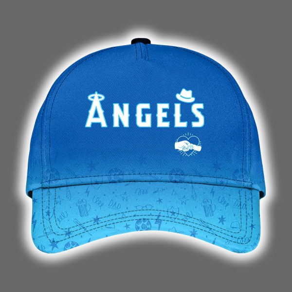 2025 Angels Happy Fathers Day Hoodie Joggers Cap 2