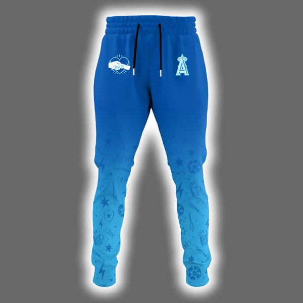 2025 Angels Happy Fathers Day Hoodie Joggers Cap 3