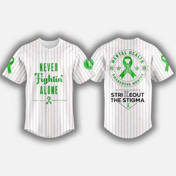 2025 Angels Never Fightin' Alone Mental Health Awareness Month Jersey
