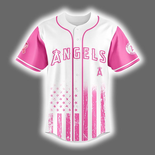 2025 Angels x Breast Cancer Awareness Game Night Jersey 2