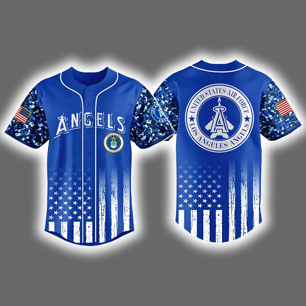 2025 Angels x US Air Force Appreciation Night Baseball Jersey 2025 Angels x US Air Force Appreciation Night Baseball Jersey