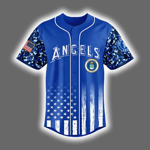 2025 Angels x US Air Force Appreciation Night Baseball Jersey 2
