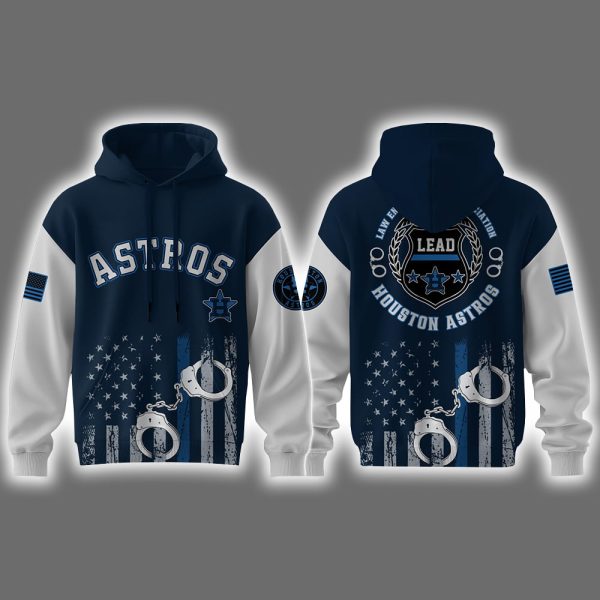 2025 Astros Law Enforcement Appreciation Day Hoodie Set