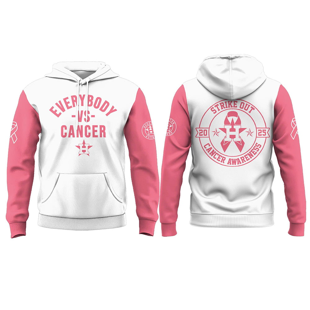 2025 Astros Strike Out Cancer Awareness Hoodie 2025 Astros Strike Out Cancer Awareness Hoodie