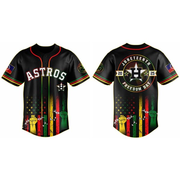 2025 Astros x Juneteenth Day Baseball Jersey