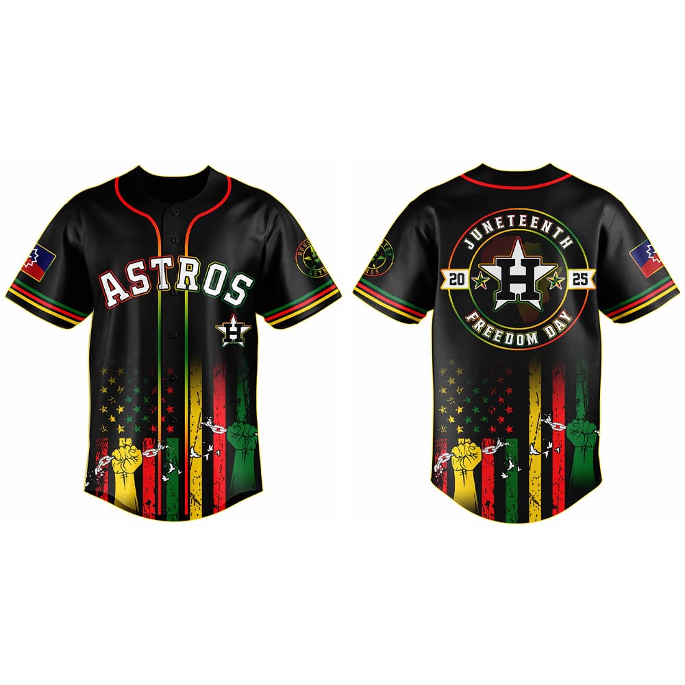 2025 Astros x Juneteenth Day Baseball Jersey 2025 Astros x Juneteenth Day Baseball Jersey