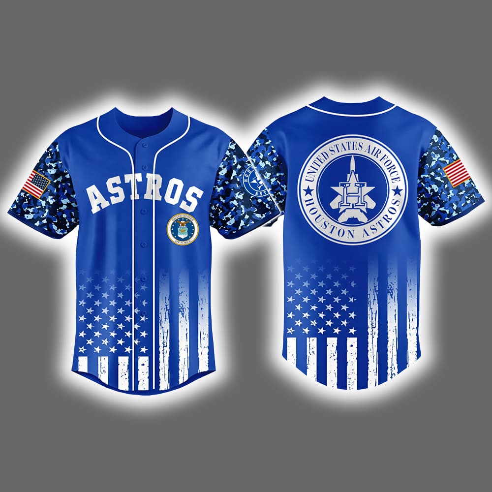 2025 Astros x US Air Force Appreciation Night Baseball Jersey 2025 Astros x US Air Force Appreciation Night Baseball Jersey