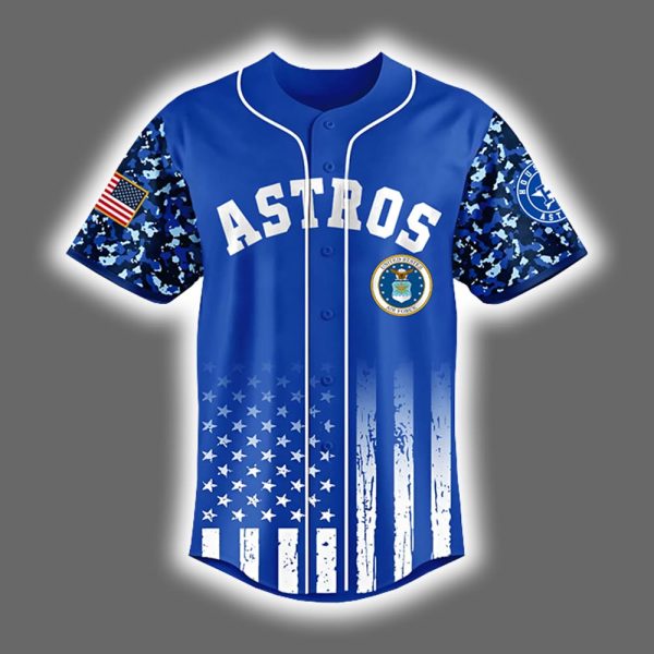 2025 Astros x US Air Force Appreciation Night Baseball Jersey 2