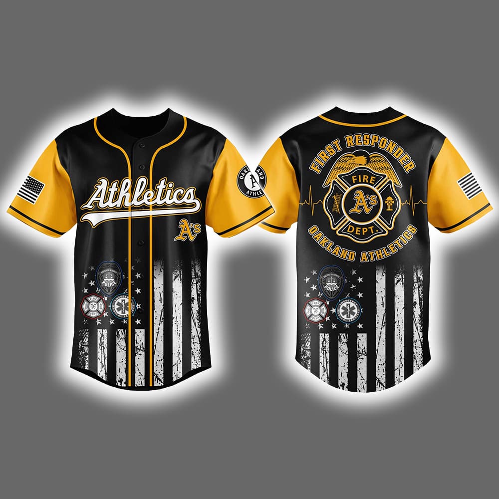 2025 Athletics First Responders Night Jersey 2025 Athletics First Responders Night Jersey
