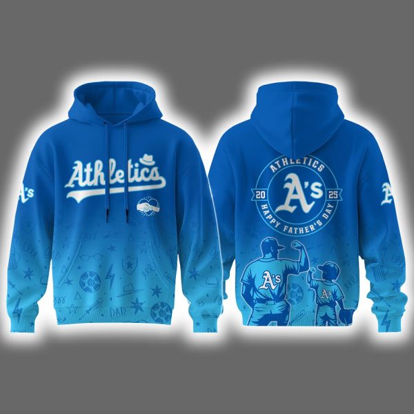 2025 Athletics Happy Father's Day Hoodie Joggers Cap