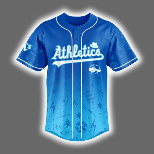 2025 Athletics Happy Fathers Day Jersey 2