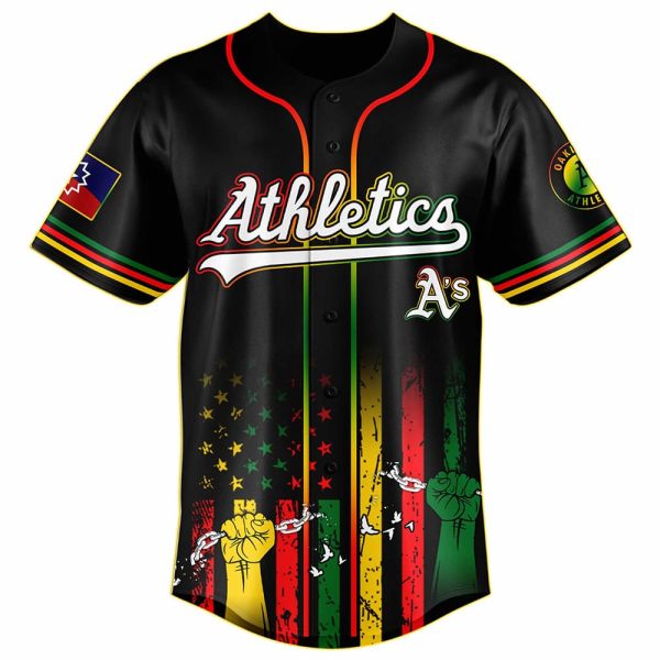 2025 Athletics x Juneteenth Day Baseball Jersey 2