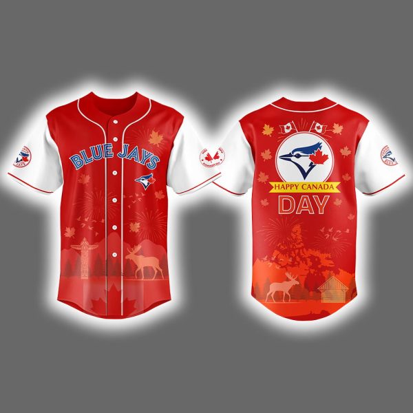 2025 Blue Jays Happy Canada Day Baseball Jersey 2
