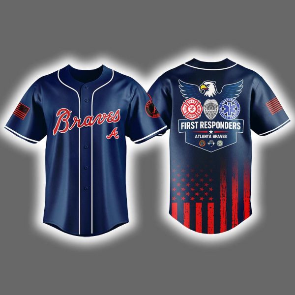 2025 Braves Appreciation First Responders Night Jersey