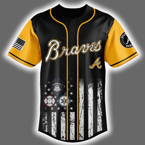 2025 Braves First Responders Night Jersey 2