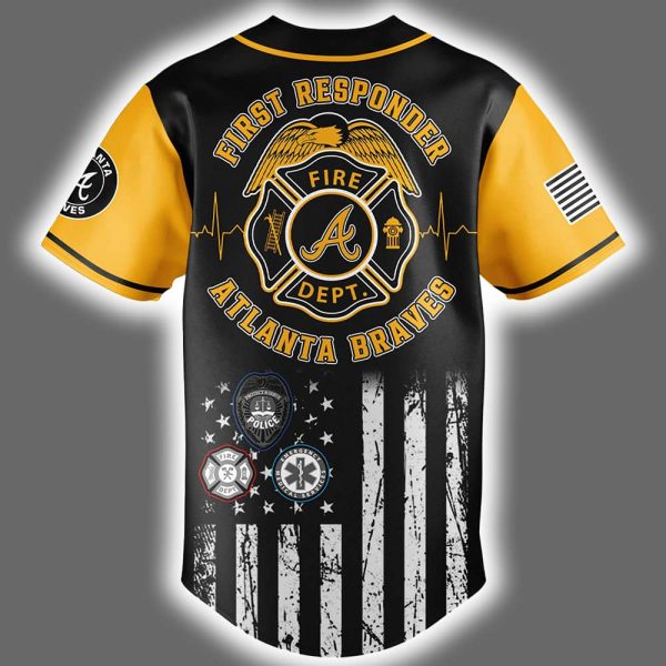 2025 Braves First Responders Night Jersey 3