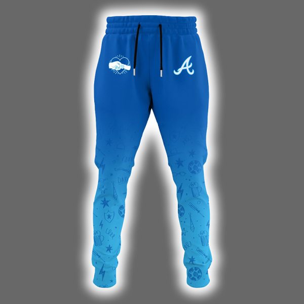 2025 Braves Happy Fathers Day Hoodie Joggers Cap 3
