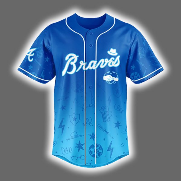 2025 Braves Happy Fathers Day Jersey 2