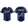 2025 Braves LGBTQ Pride Night Blue Jersey