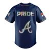 2025 Braves LGBTQ Pride Night Blue Jersey 3