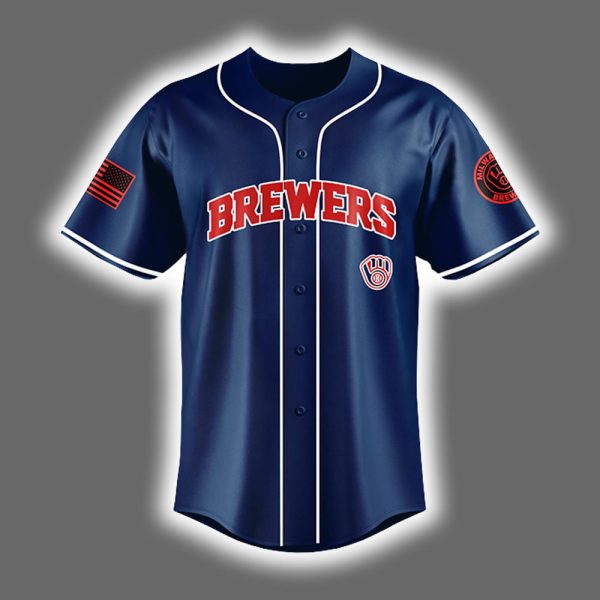 2025 Brewers Appreciation First Responders Night Jersey 2