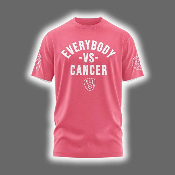 2025 Brewers Everybody vs Cancer Awareness Day Shirt 2