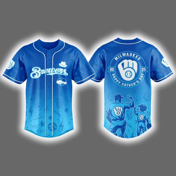 2025 Brewers Happy Father's Day Jersey