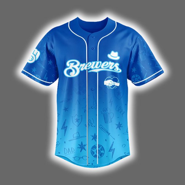 2025 Brewers Happy Fathers Day Jersey 2
