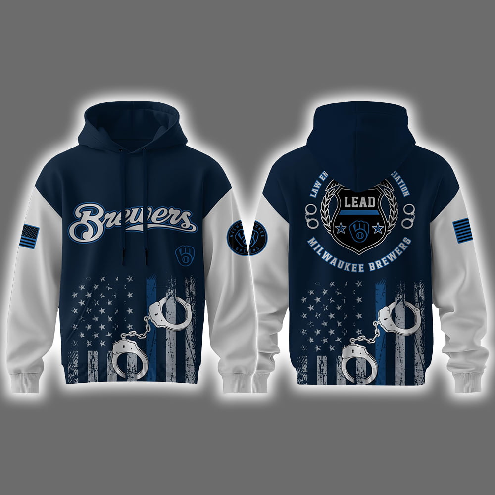 2025 Brewers Law Enforcement Appreciation Day Hoodie Set 2025 Brewers Law Enforcement Appreciation Day Hoodie Set