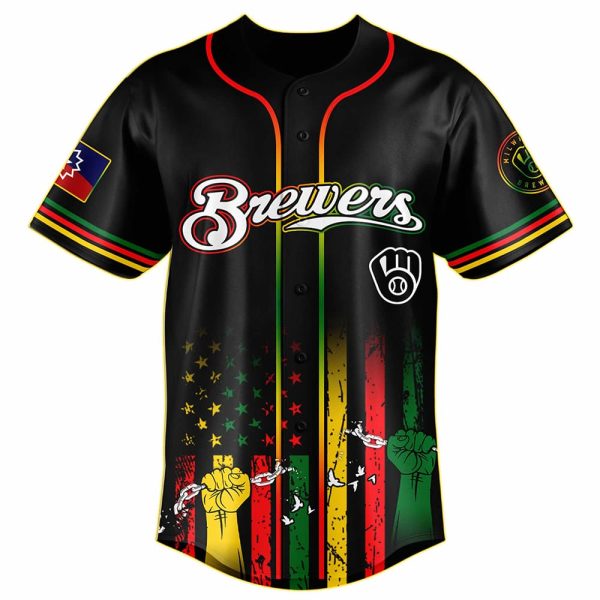 2025 Brewers x Juneteenth Day Baseball Jersey 2