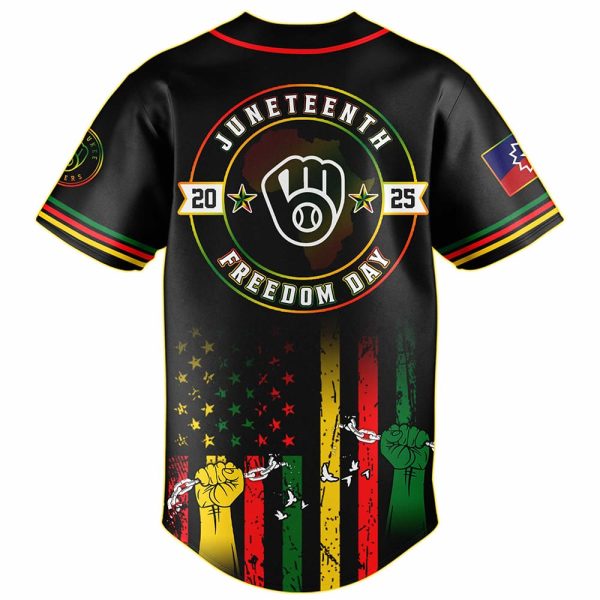 2025 Brewers x Juneteenth Day Baseball Jersey 3