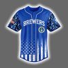 2025 Brewers x US Air Force Appreciation Night Baseball Jersey 2