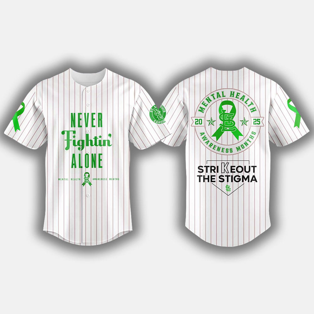 2025 Cardinals Never Fightin' Alone Mental Health Awareness Month Jersey 2025 Cardinals Never Fightin' Alone Mental Health Awareness Month Jersey