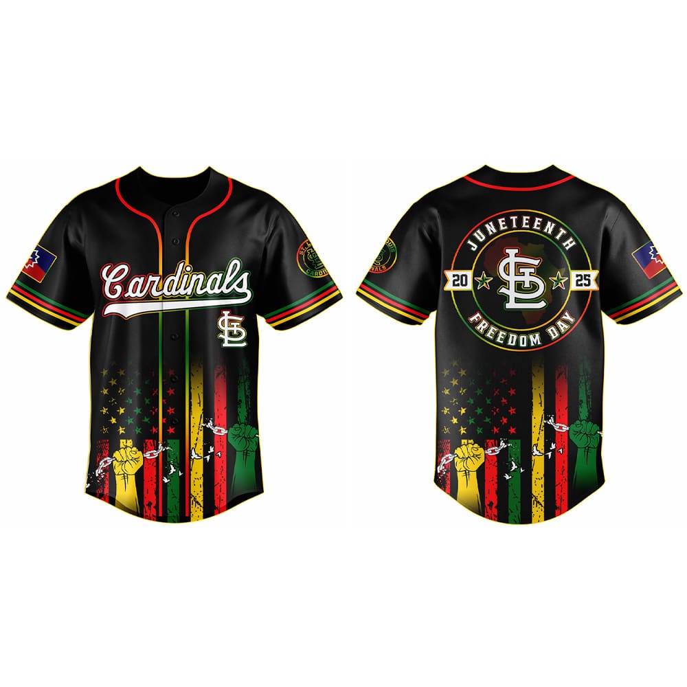 2025 Cardinals x Juneteenth Day Baseball Jersey 2025 Cardinals x Juneteenth Day Baseball Jersey