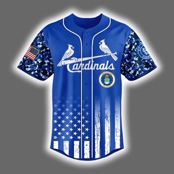 2025 Cardinals x US Air Force Appreciation Night Baseball Jersey 2