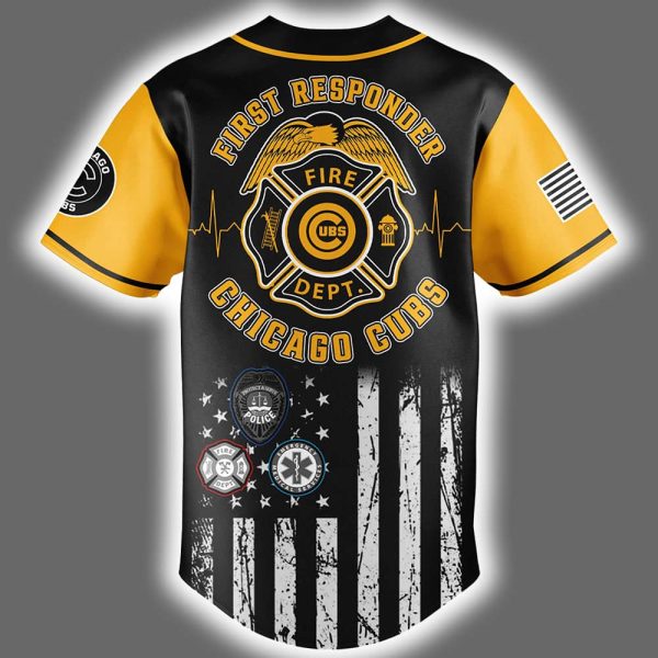 2025 Cubs First Responders Night Jersey 3