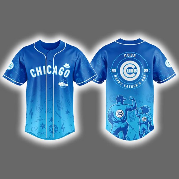 2025 Cubs Happy Father's Day Jersey