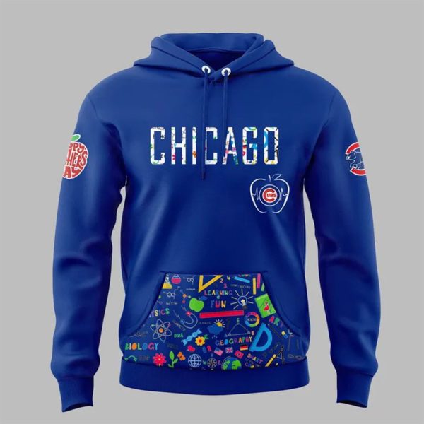 2025 Cubs Happy Teacher Day Hoodie 2