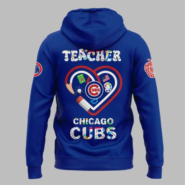 2025 Cubs Happy Teacher Day Hoodie 3