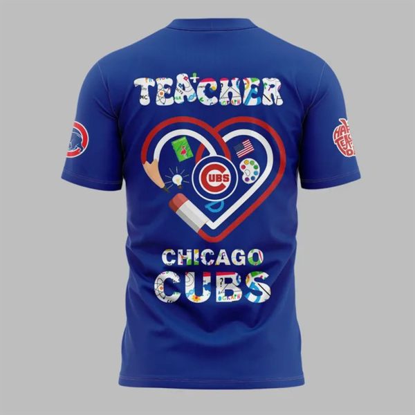 2025 Cubs Happy Teacher Day Shirt 3
