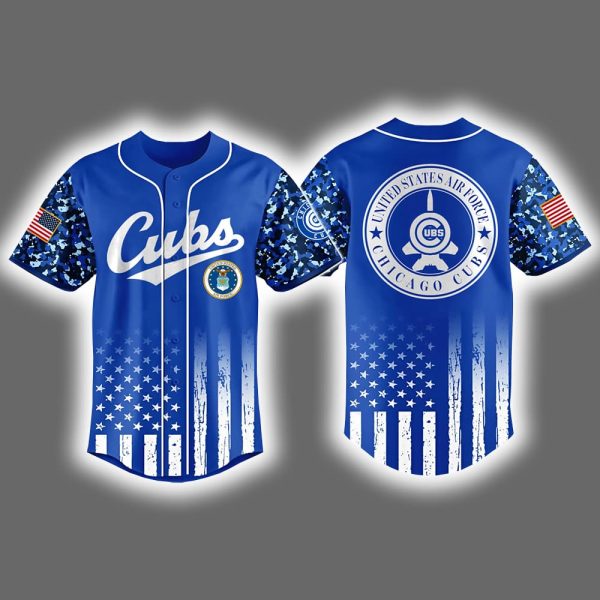 2025 Cubs x US Air Force Appreciation Night Baseball Jersey