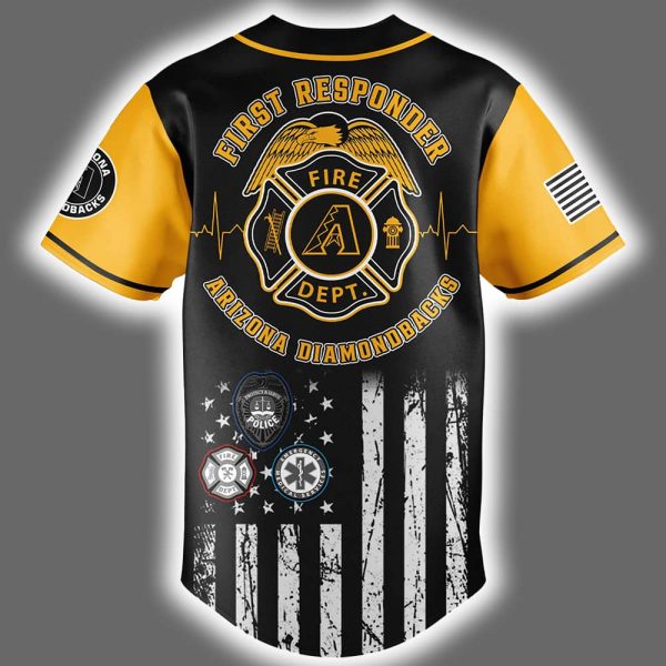 2025 Diamondbacks First Responders Night Jersey 3