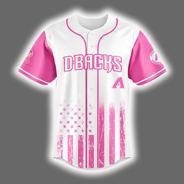 2025 Diamondbacks x Breast Cancer Awareness Game Night Jersey 2