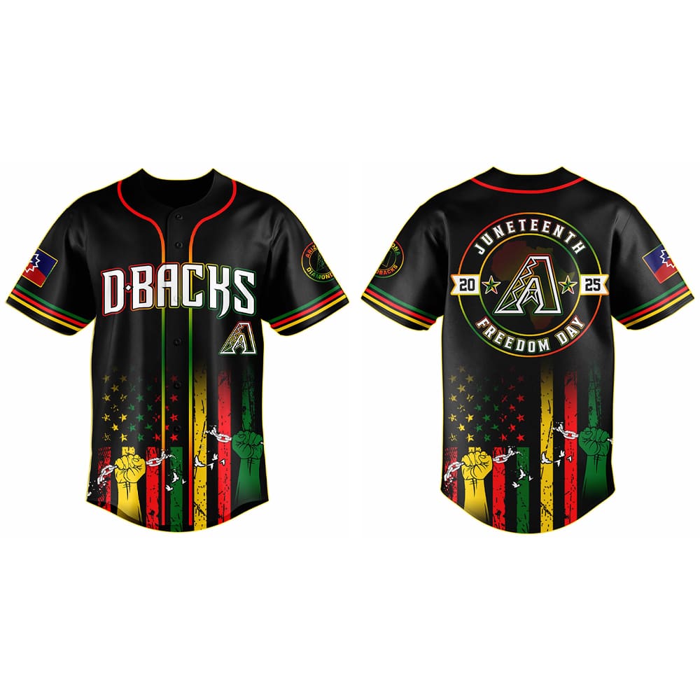 2025 Diamondbacks x Juneteenth Day Baseball Jersey 2025 Diamondbacks x Juneteenth Day Baseball Jersey