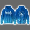 2025 Dodgers Happy Father's Day Hoodie Joggers Cap